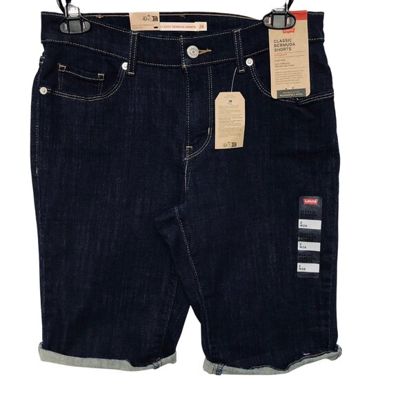LEVIS CLASSIC BERMUDA SHORTS size‎ 2/26 NWT - Picture 1 of 6